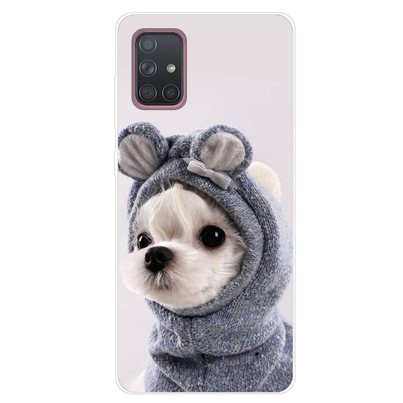 For Samsung Galaxy A51 A71 Case Soft Silicone Cute Cartoon Panda Phone Cases For Samsung A 51 A515F Galaxy A71 A715F Cover Funda