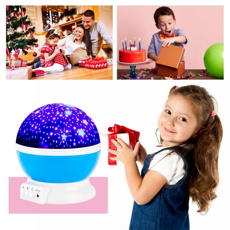 Проектор звездного неба, галактика, ночные огни, проектор со звездой и луной, светодиодный вращающийся ночник для детей, украшение для спальни, подарки для детей