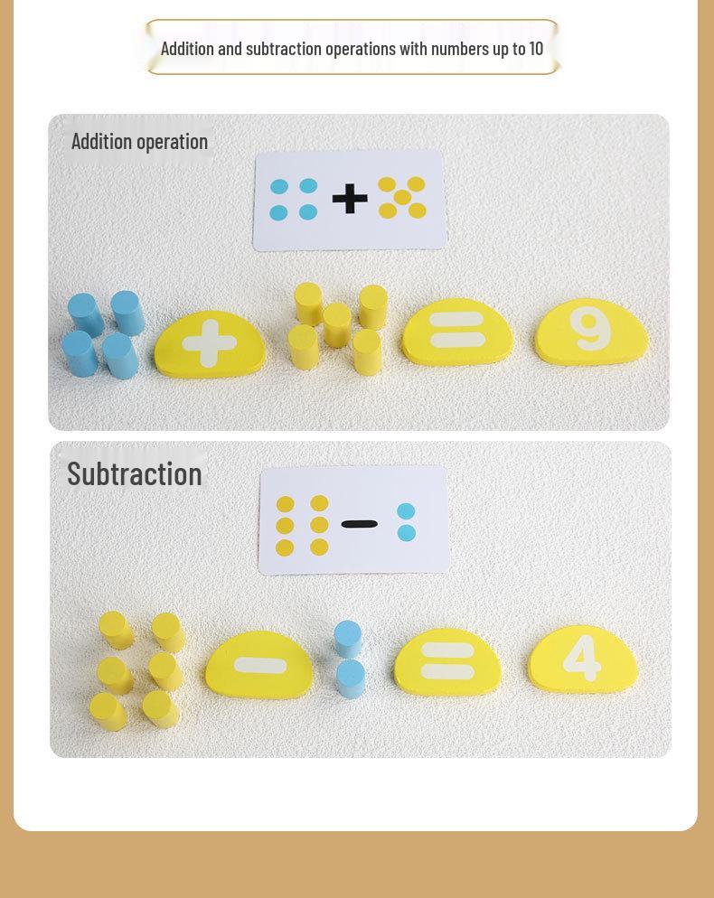 3D Детский сад Ежик Блоки: Монтессори Десятичная система Деревянные математические игрушки