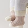 Combed Cotton Contrast Color Non-Slip Baby Socks with Rubber Bottom Newborn Baby Soft And Comfortable Skin-Friendly Casual Socks