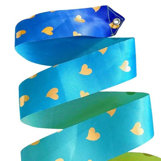 Лента для художественной гимнастики, яркий цвет, очень мягкая, гладкая, гибкая, палочка для танцоров, вращающаяся танцевальная лента для детей