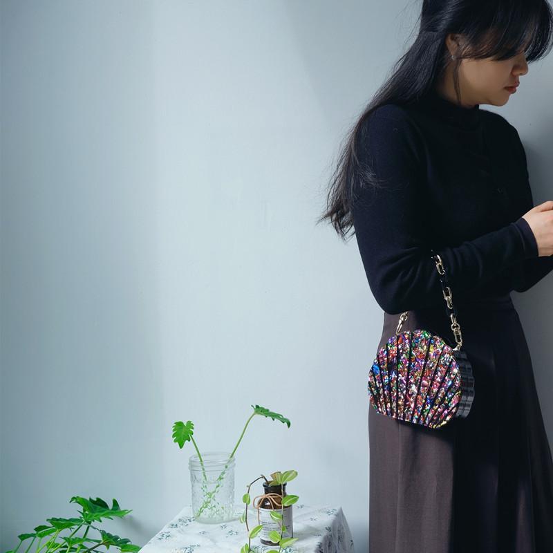 Новые модные сумки, модная женская сумка, красная акриловая сумка с блестками, роскошная свадебная вечерняя сумка, женский роскошный кошелек-клатч в форме ракушки