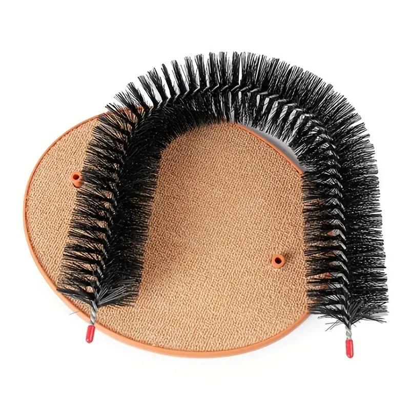 Игрушка для кошек Arch Self Groom Балуйте кошек с массажной щеткой для ухода за волосами и когтеточкой Игрушка для кошек Интерактивные игрушки