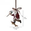 New Christmas Ornaments High-end three-dimensional retro resin old man gift bag bell pendant Christmas tree pendant