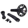 Children Hollow Integrated Crankset Aluminum Alloy BCD104mm 36T Children Crankset for BB68 Threaded