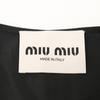 MIUMIU [Domestically Licensed/2010 Model] MF4790 Silk Tech Front Zip Sleeveless Top dress 38 blackUsed