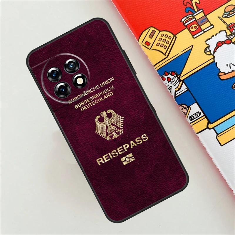 German Italian French Passport Case For OnePlus 10T 8T 12R 10R 9R 12 11 10 9 Pro Nord CE 4 2 Lite N10 N20 N30 Nord 3 Cover