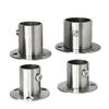 304 Stainless Steel High-Foot Flange Support Bracket for Round Tube and Towel Rods