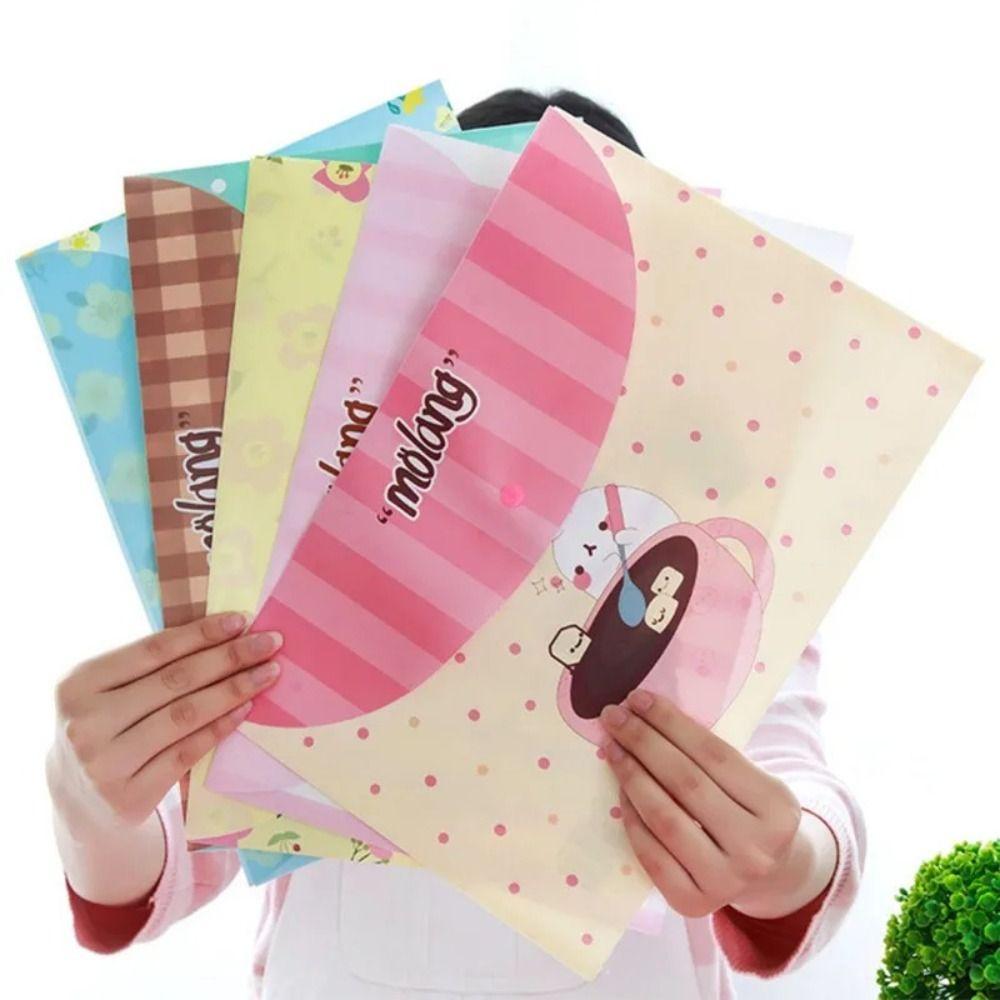 Stationery A4 File Bag PVC Floral File Bag High Quality Storage Bag