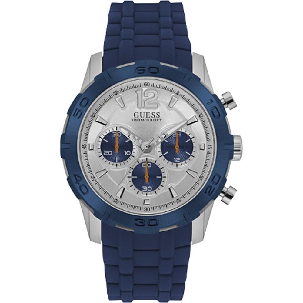 Guess Caliber Серебряная Нержавеющая Сталь Мужские Кварцевые W0864G6
