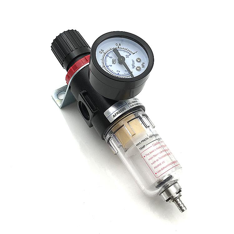 Pneumatic Air Source Treatment Filter AFR2000 Adjustable Pressure Gauge 1/4" Pressure-relief 4mm 6mm 8mm 10mm 12mm Fittings