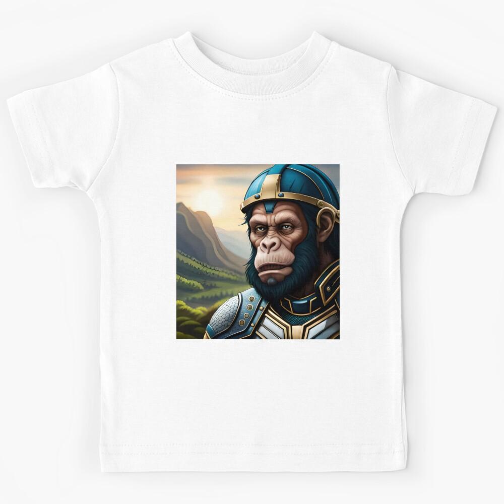 Warrior Monkey Kids T-Shirt