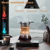 27 Oz Coffee Maker with Stainless Steel Drip Filter, Hand Pour Over Coffee Maker, Coffee Maker, Lead-free Borosilicate Glass Pot