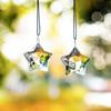 6pcs Stars Christmas Tree Hanging Ornament Moon Sun Catcher Crystal Pendant  Christmas Tree