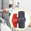 PVC Ball Valve Pipe Fitting High Strength Convenient Water Shut Off Plumbing Fixture for