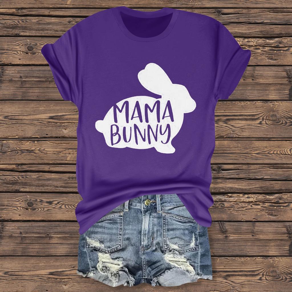 Женская повседневная футболка с принтом «Пасха», круглый вырез, пуловер, короткий рукав