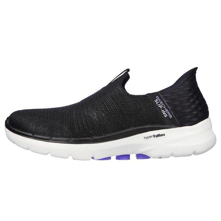 Skechers Go Walk 6 Без шнурков Слипоны Низкие Повседневная обувь Женская Черный 124569-BKLV