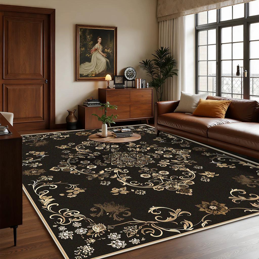 Персидские Роскошные Большие Ковры для Гостиной Богемный Декор Дом Зона Дивана Легко Чистящийся Ковер Спальня Гардеробная Нескользящий Напольный Коврик