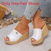 Water Diamond Decor Platform Mules With Rubber Sole And Pu Lining For Summer Wear