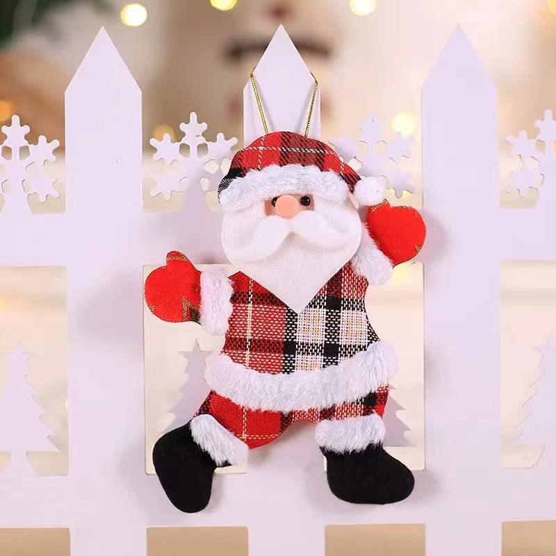 1PC Fabric Ornaments Reindeer Decorations Cloth Pendant Snowman Christmas Tree Elk Christmas Santa Claus Figurines