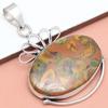 Pendant Azuboolite Gemstone Gift For Her Silver Jewelry 2"