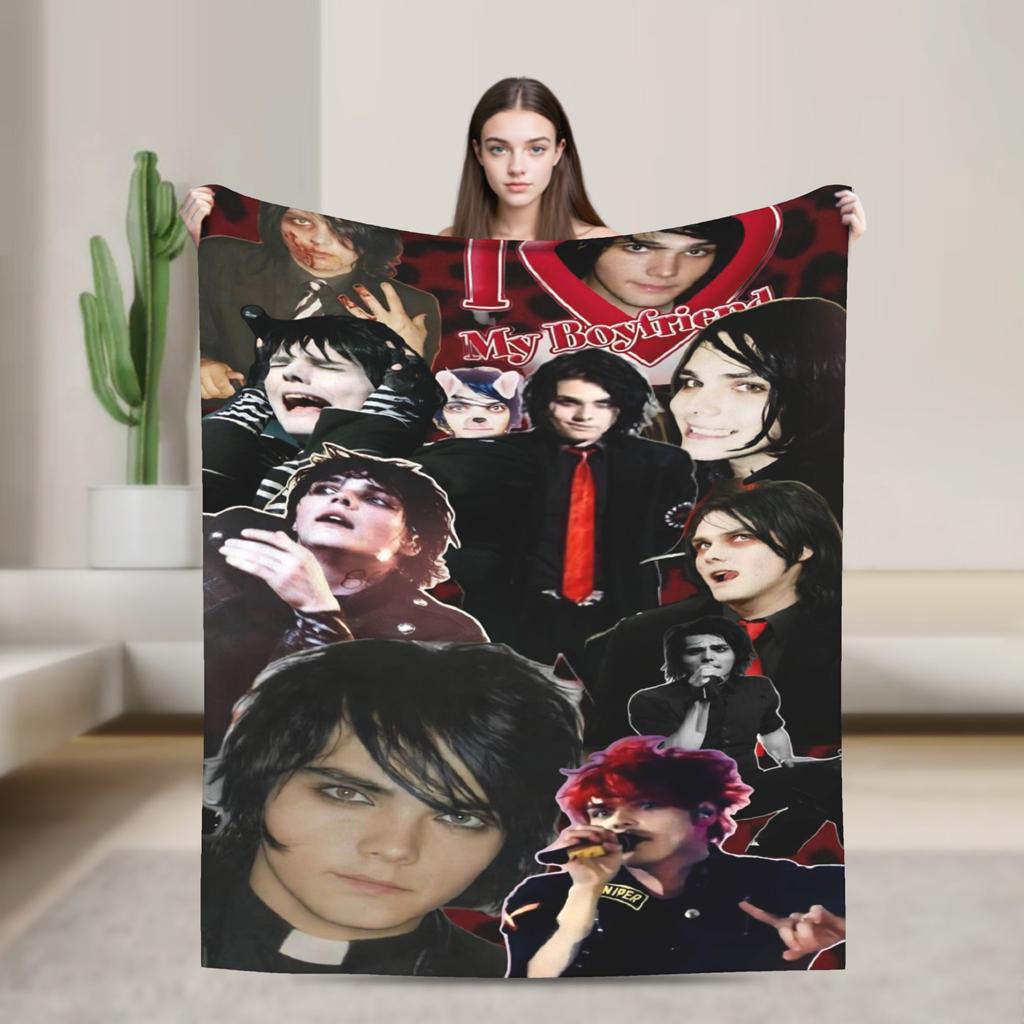 G-Джерард Уэй MCR Плед Качественный Теплый Мягкий Плед Зимний Студентов Гостиная Уличный Тренд Покрывало