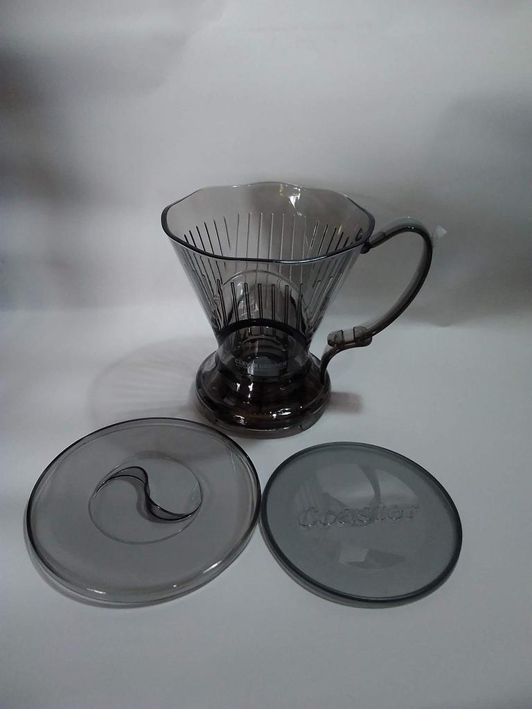 Кофеварка Clever Coffee, большой размер, полупрозрачная черная,