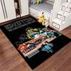 Led Zeppelin themed design with vibrant scenes. Non-slip rug suitable for living room and bedroom sofas.