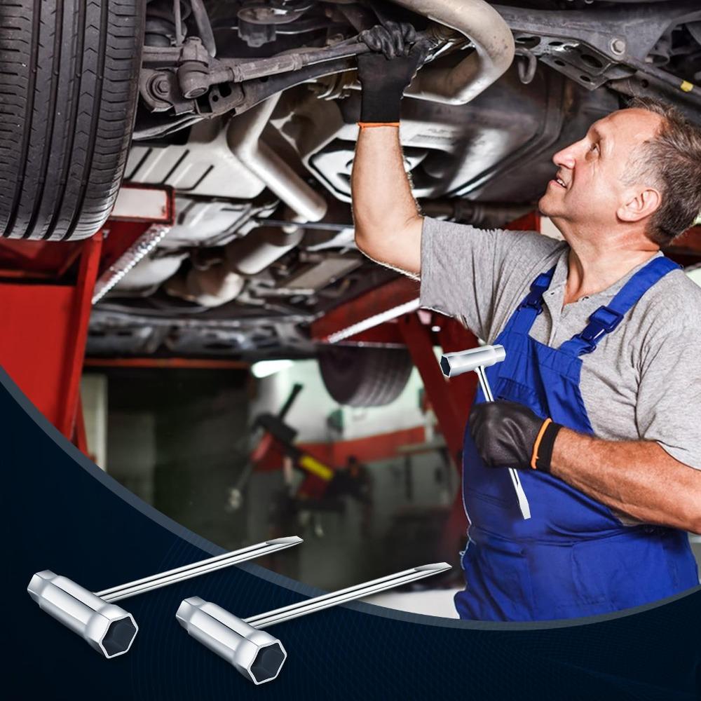 Mechanický klíč s dvojitou hlavou 13/19 mm Klíč na pilový řetěz Vysoce kvalitní klíč T Zahradní nářadí