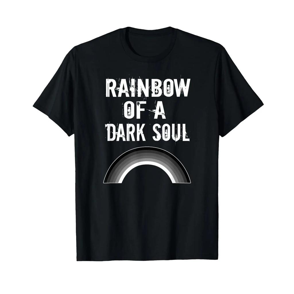 Gothic Grunge Rainbow Of A Dark Soul Goth Occult T Shirt Vintage Streetwear Homme Top For Everyday Wear Stylish Casual