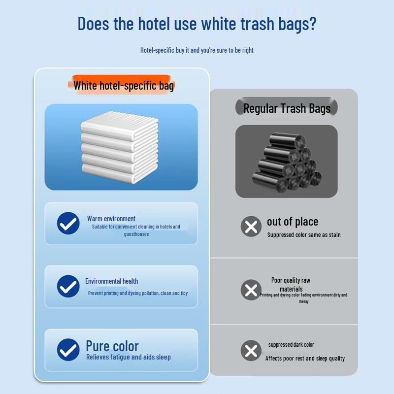 Aimas Flat-Mouth Garbage Bags