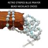 Catholic Markings Beads Rosary Necklace Crosses Religious Chain Church Prayer Pendants Jewelry for Womens Baptisms Gift