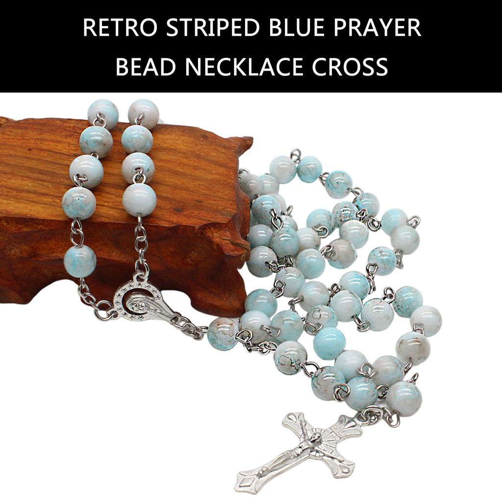 Католические маркировки бусины четки ожерелье кресты религиозная цепь церковные молитвы подвески ювелирные изделия для женщин крещение подарок