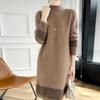 Женское кашемировое платье Qinghe кашемир 30% кашемир 70% шерсть осенне-зимняя кашемировая юбка мягкая и теплая