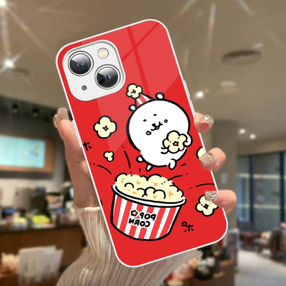 Милый белый медведь-шутник Для IPhone 14 13 12 Mini 11 Pro XS Max X XR 14 Plus Закаленное стекло