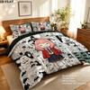 Spy Family Pattern Bedding Quilt Set Quilt Cover Pillowcase Home Birthday Gift(1 * duvet cover + 2 * pillowcase, without core)