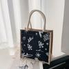 Ланч-бокс Bento Bag для женщин Симпатичная мультяшная холщовая женская сумка с принтом Корейская версия Маленькая сумка Ins Work сумка через плечо