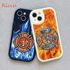 Firefighter Fire Department Fireman Phone Case for Iphone 14 13 11 12 Pro MAX 13 12MiNi 7 8 Plus Iphone 14 XS XR Lambskin Covers