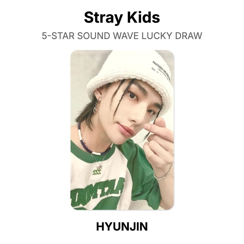 Stray Kids Официальная фотокарточка Розыгрыша 5-ЗВЕЗДНОЙ ЗВУКОВОЙ ВОЛНЫ