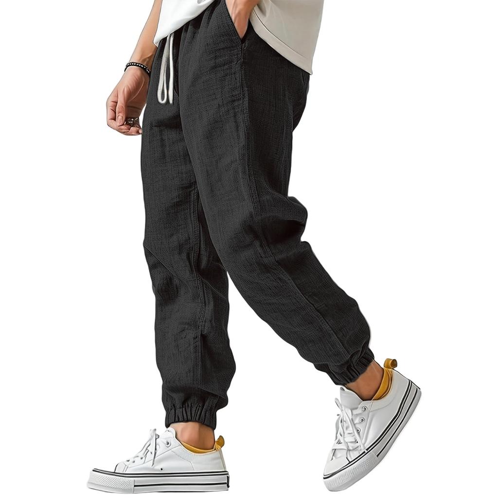 Спортивные штаны для фитнеса, однотонные, свободные, повседневные, спортивные штаны для бега