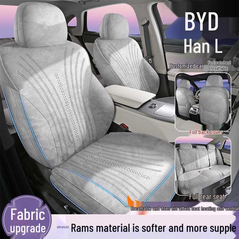 BYD Han L Tailored Car Seat Covers - 25 Styles, All-Season, Full Coverage Saddle Mat