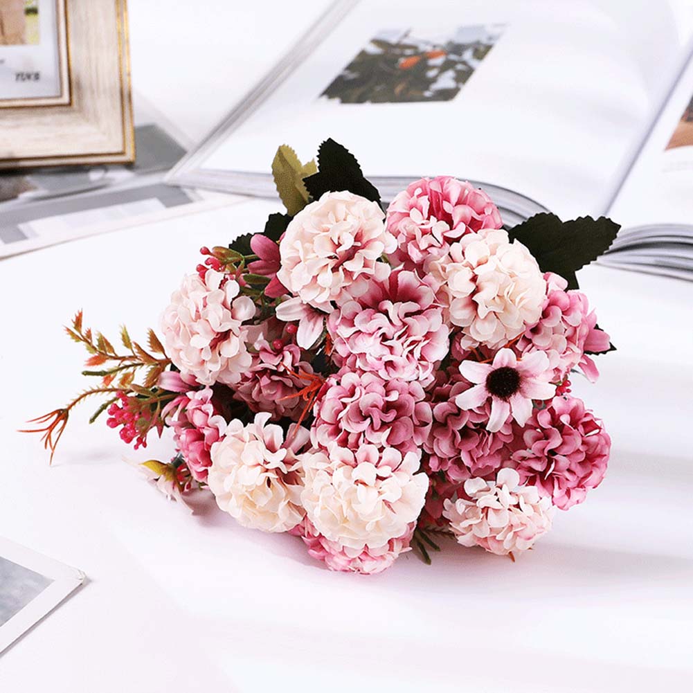 Vibrant Artificial Flower Arrangement Simulated Bouquet for Seasonal Home Decor