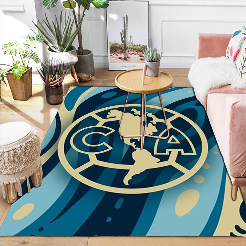Club América logo Rug Floor Mat for Living Room or Bedroom Soft and Comfortable Carpet a Gift for Birthday and Holiday.