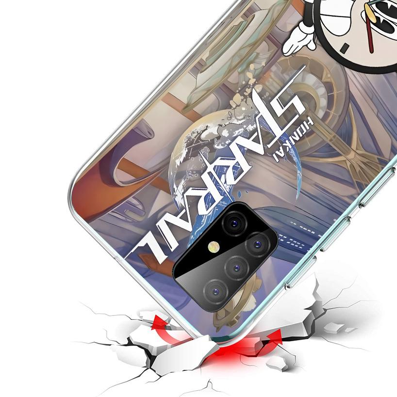 Honkai Star Rail Clockie Cover Phone Case For Samsung Galaxy A12 A22 A32 A52 A72 A02S Phone Case Note 20 Ultra 10 S10 Plus A51 A
