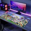 Cute Pokemon Mouse Pad, Large Gaming Desk Mat, Non-slip XXL Mousepad for Laptop & Tablet, Mini PC Playmat with Stitched Edges