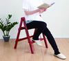Pearl Metal N-7621 Slim Folding Stepladder, 2-Step, Aluminum, Red