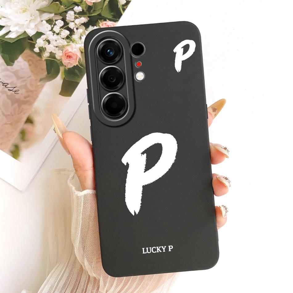 For Tecno Camon 50 Pro 4G CN5c Lucky Initial Letter Phone Case For Tecno Camon 50Pro 4G Soft Silicone Cases Bumpers