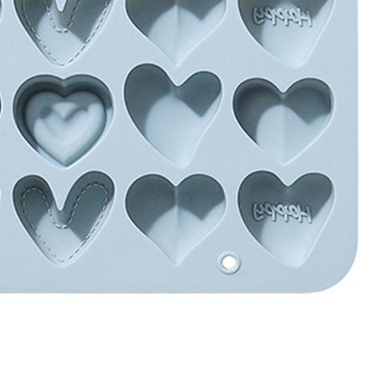 Форма для торта 12-гнездная, жаропрочная, антипригарная, хорошая прочность, быстро извлекается из формы, 6 сердец
