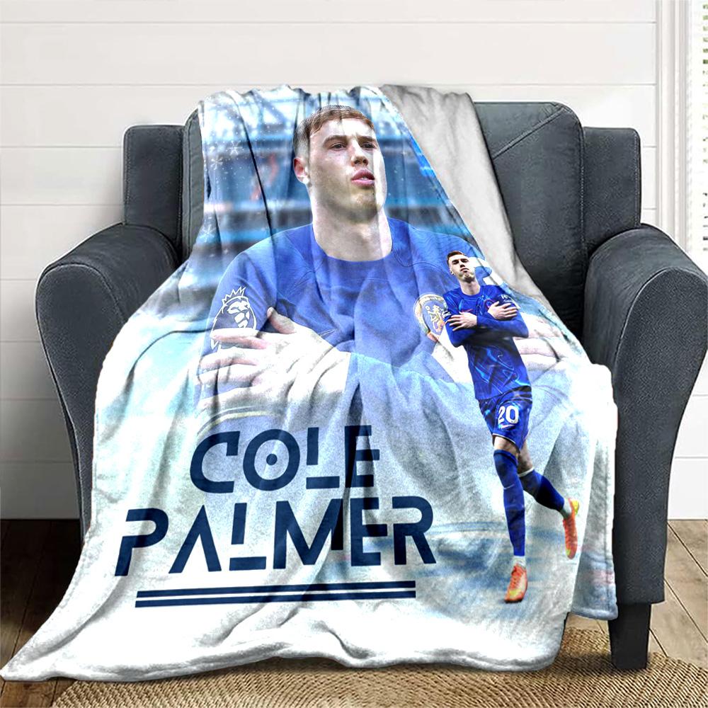 Chelsea Fc Football Player Blanket Soft & Cozy Great for Office Chair Office Picnics Four Seasons Universal Playful Design