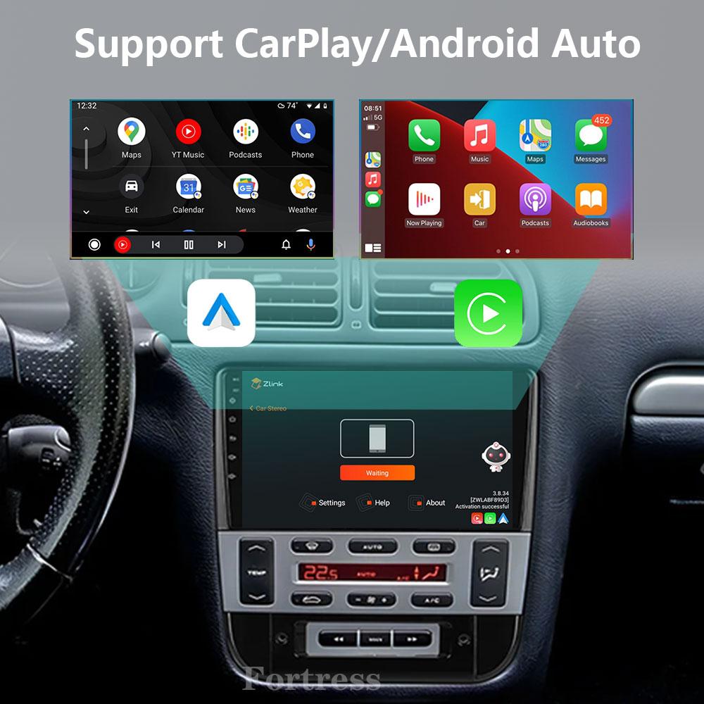 Fortress Android 14 для Peugeot 406 1994 - 2005 Авторадио Мультимедиа Радио Carplay Автомобильный Стерео GPS Навигация Головное Устройство Авто WIFI